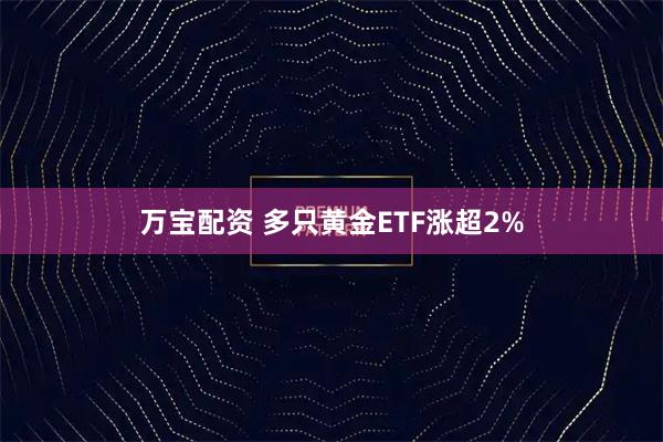 万宝配资 多只黄金ETF涨超2%